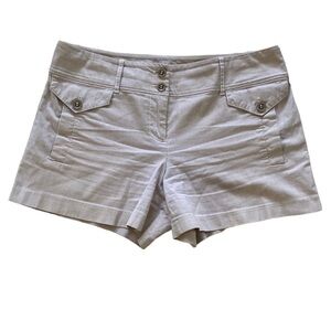 New York & Company Pinstripe Shorts Size 6 cotton/spandex blend 2 pockets bag